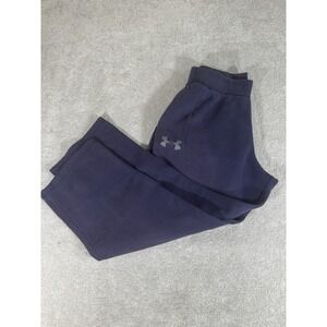 Under Armour Sweatpants Mens XL Navy Stretch Drawstring Baggy Loose Straight